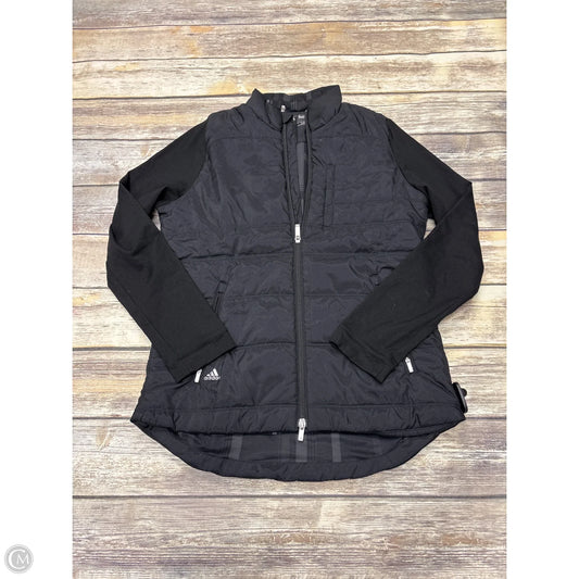 Athletic Jacket By Adidas In Black, Size: M