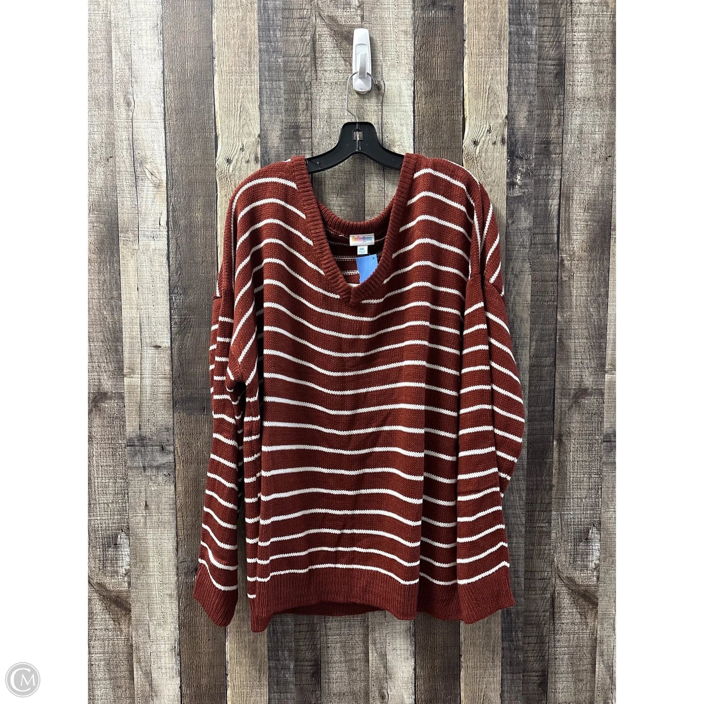 Sweater By Lularoe In Striped Pattern, Size: 2x