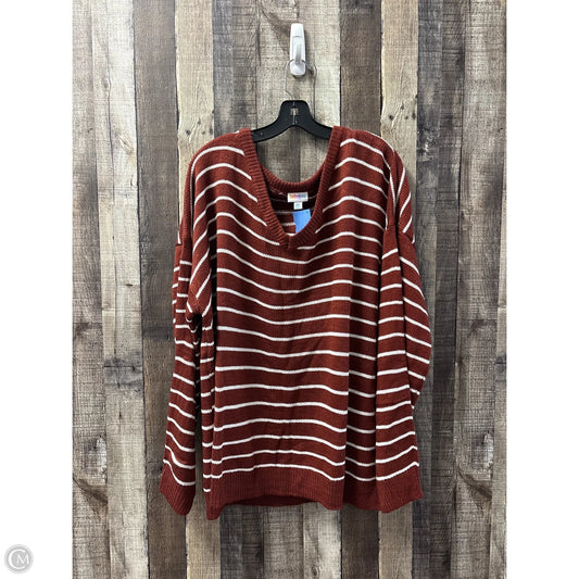Sweater By Lularoe In Striped Pattern, Size: 2x