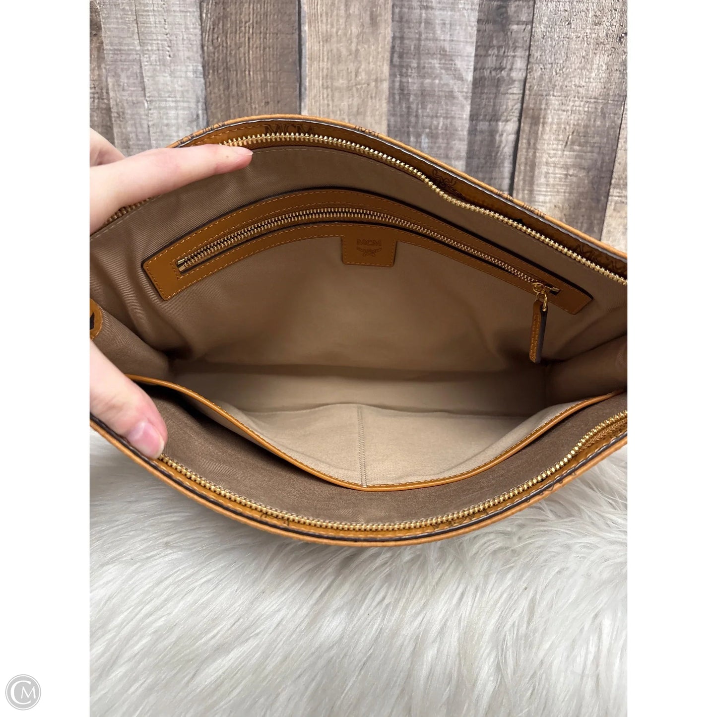 Clutch Luxury Designer By Mcm, Size: Large