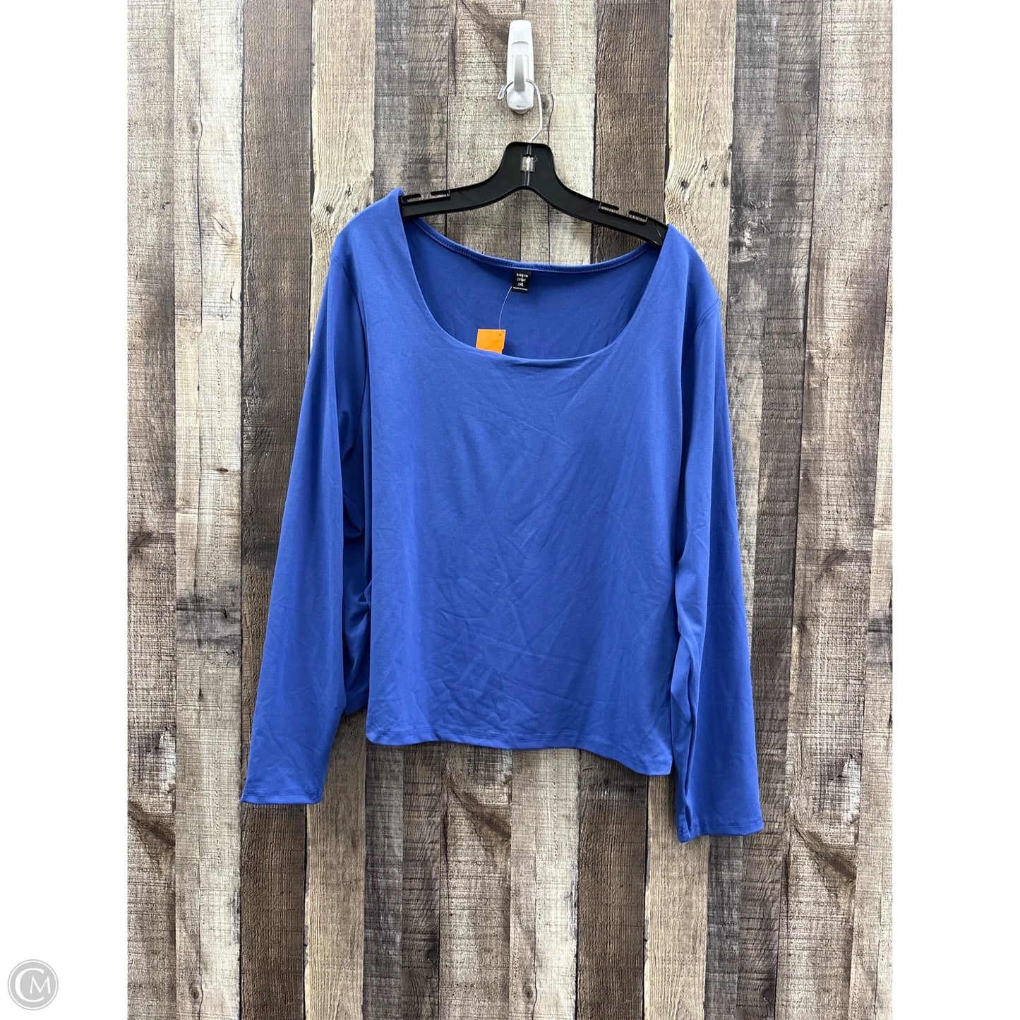 Top Long Sleeve By Shein In Blue, Size: 3x