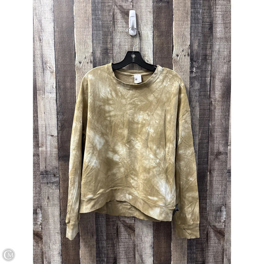 Athletic Top Long Sleeve Crewneck By All In Motion In Tie Dye Print, Size: L