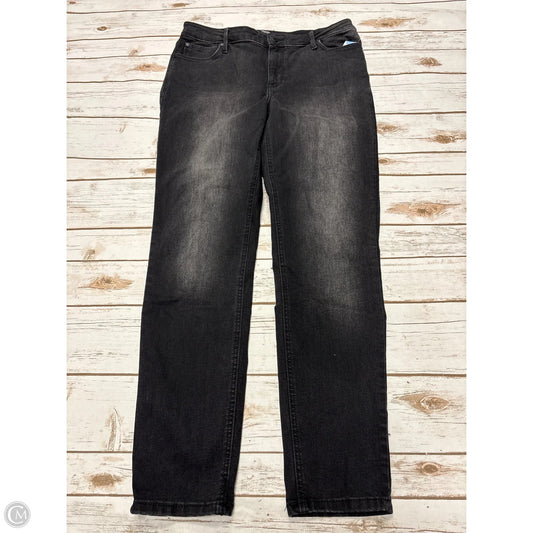 Jeans Skinny By Simply Vera In Black Denim, Size: 14