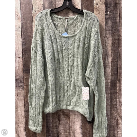 Sweater By Free People In Green, Size: L