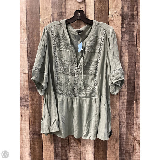 Top Short Sleeve By Torrid In Green, Size: 2