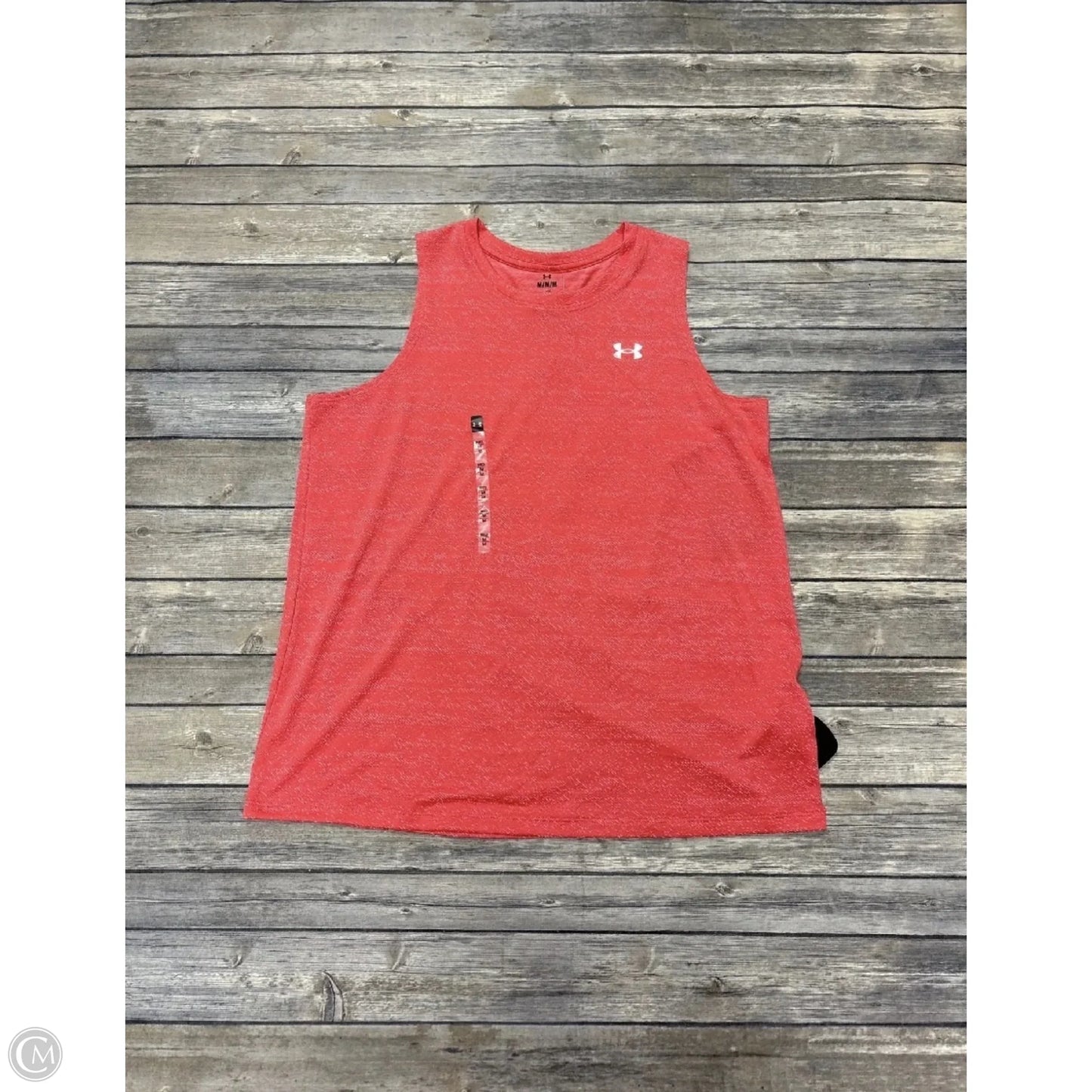 Athletic Tank Top By Under Armour In Coral, Size: M
