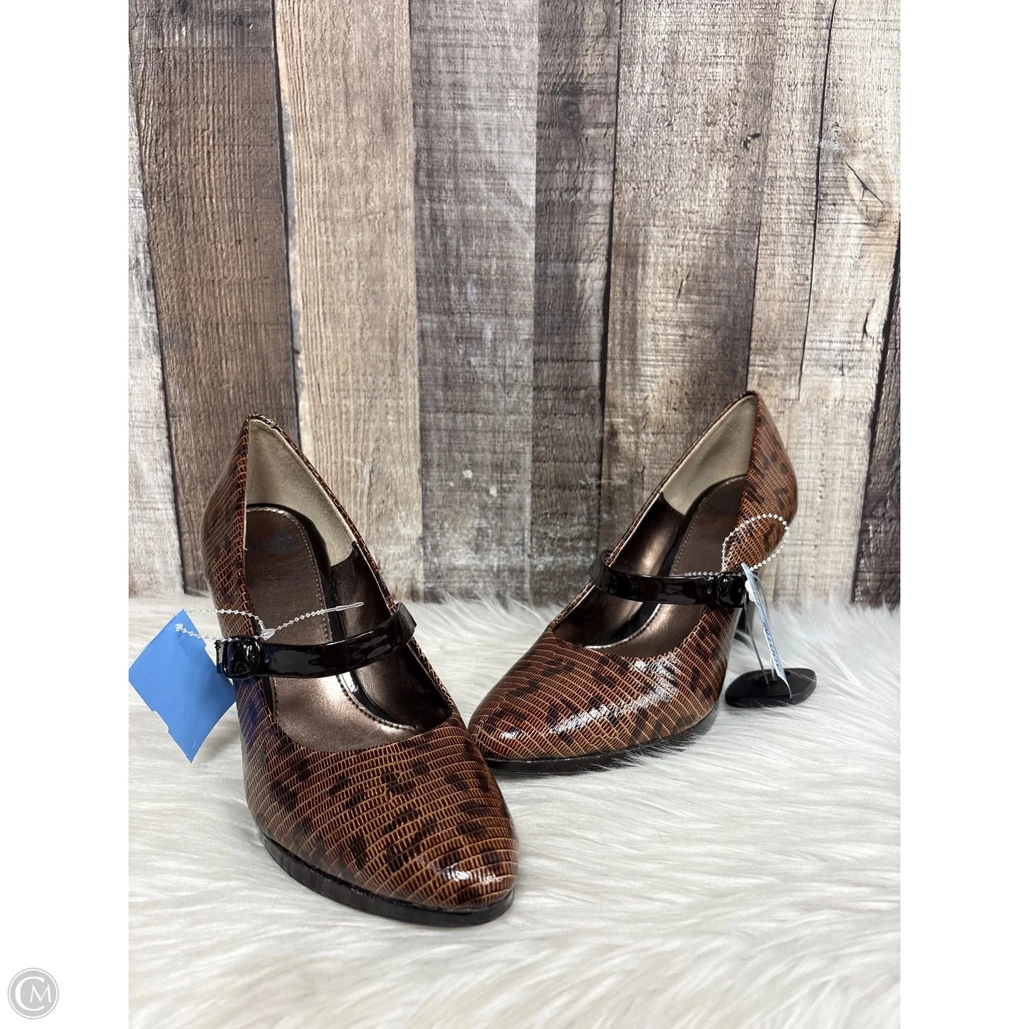 Shoes Heels Block By Sofft In Brown, Size: 9