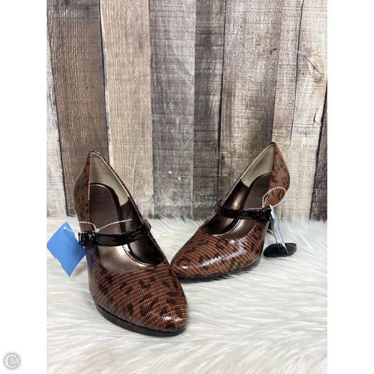 Shoes Heels Block By Sofft In Brown, Size: 9