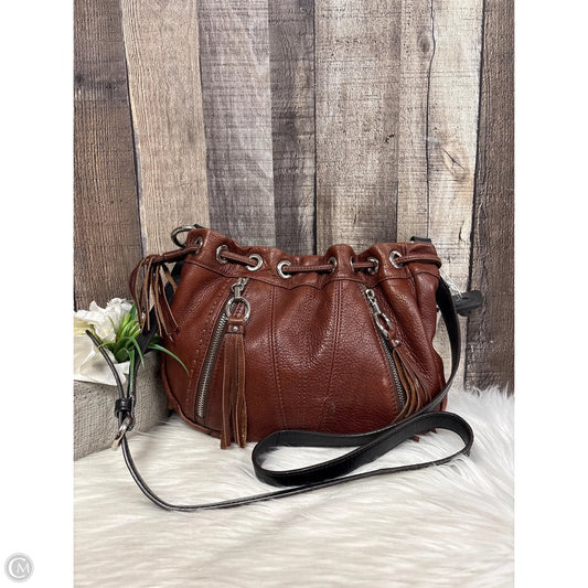 Crossbody Leather By B. Makowsky, Size: Medium