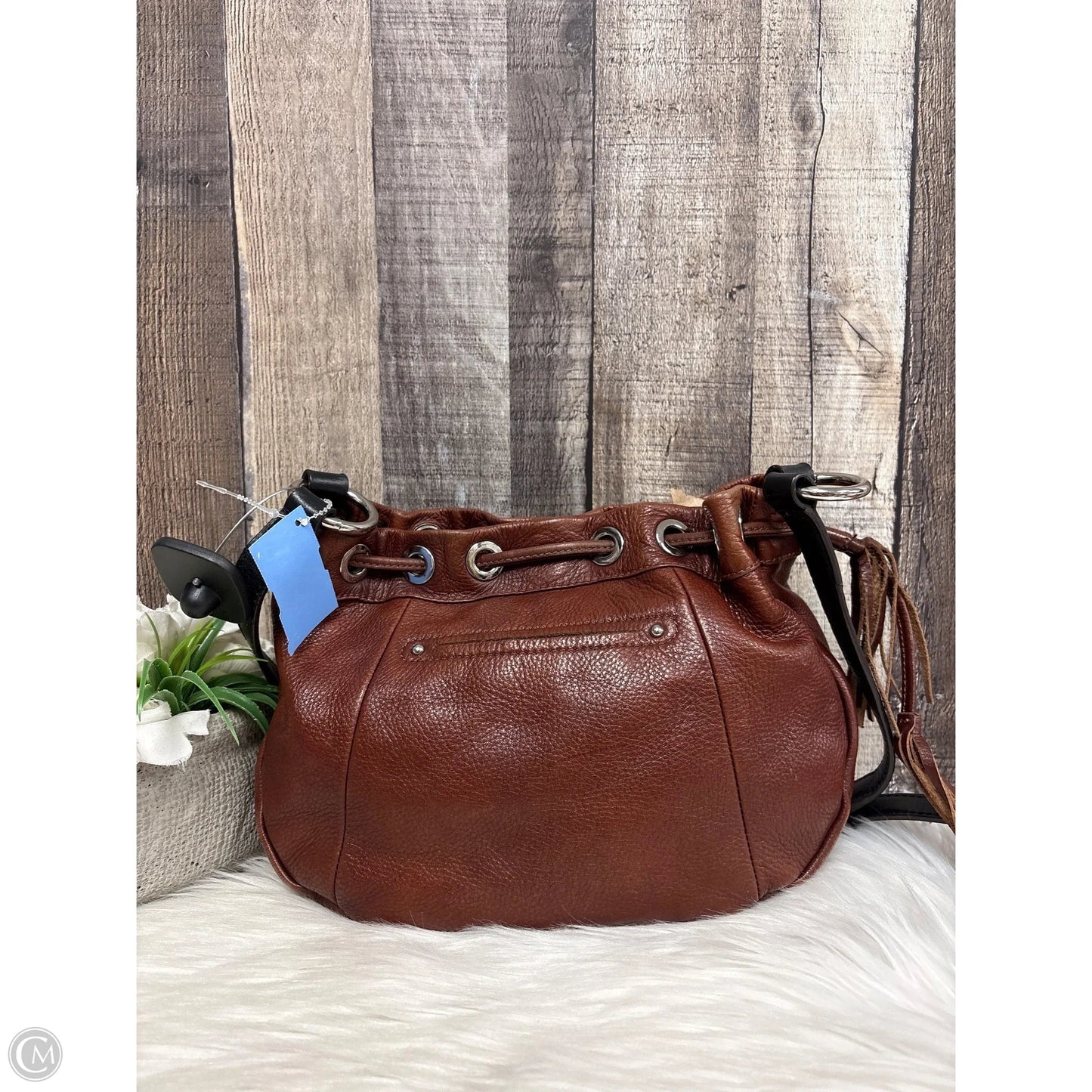 Crossbody Leather By B. Makowsky, Size: Medium