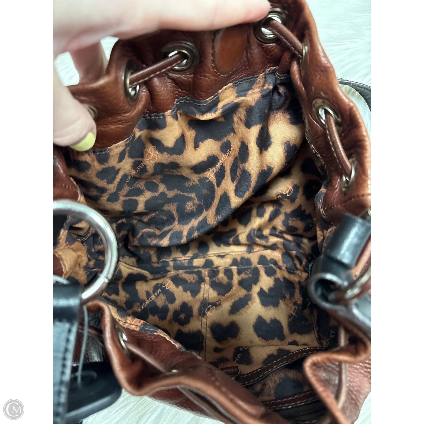 Crossbody Leather By B. Makowsky, Size: Medium