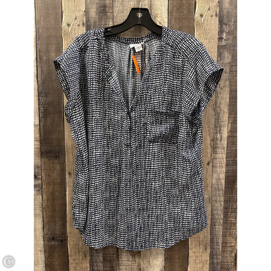 Top Sleeveless By Liz Claiborne In Navy, Size: Xl