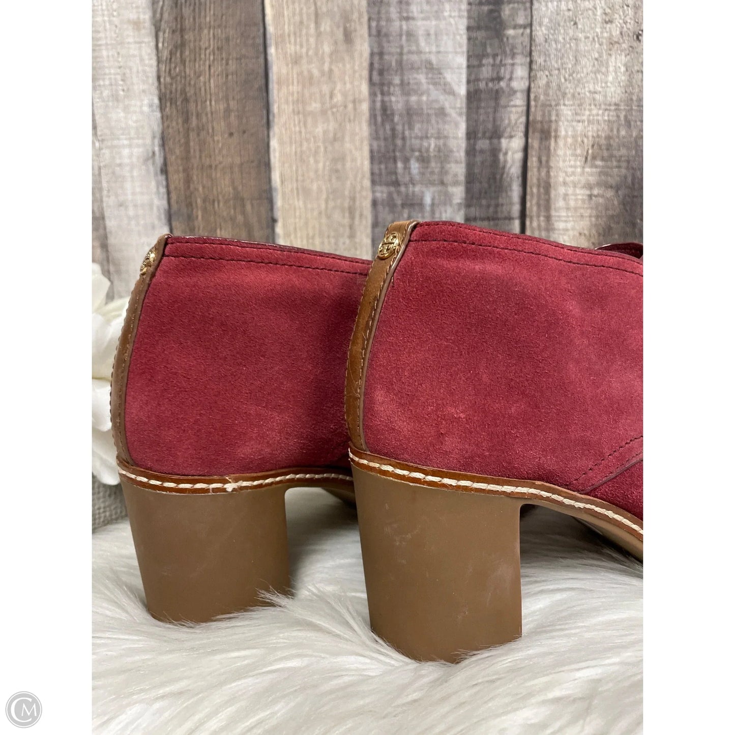 Boots Designer By Tory Burch In Red, Size: 9