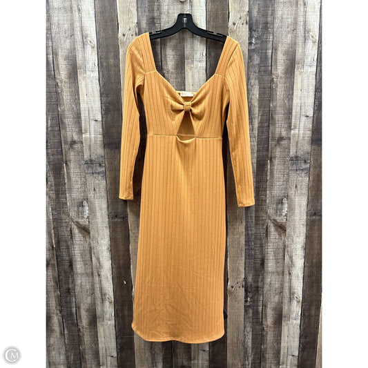 Dress Casual Maxi By Altard State In Gold, Size: S