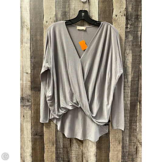Top Long Sleeve By Altard State In Grey, Size: S