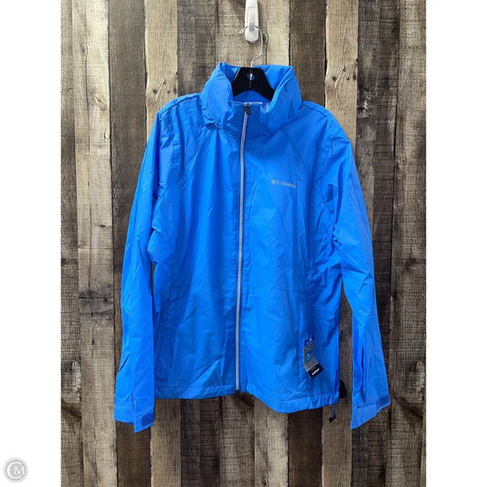 Jacket Windbreaker By Columbia In Blue, Size: Xxl