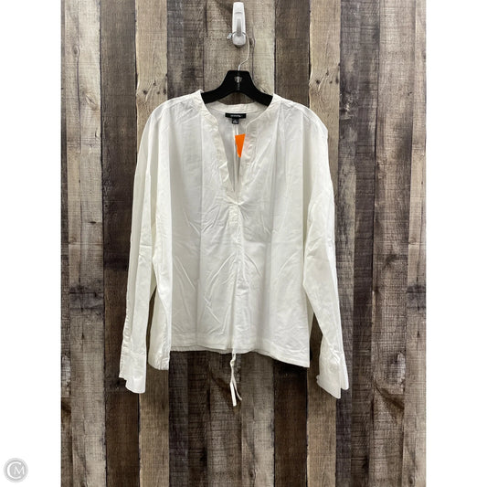 Top Long Sleeve By Alfani In White, Size: Xl