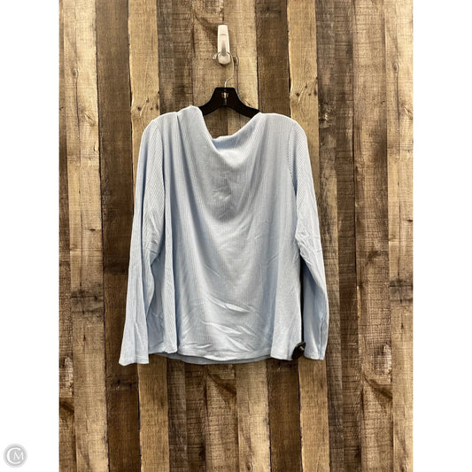 Top Long Sleeve By Banana Republic In Blue, Size: Xxl
