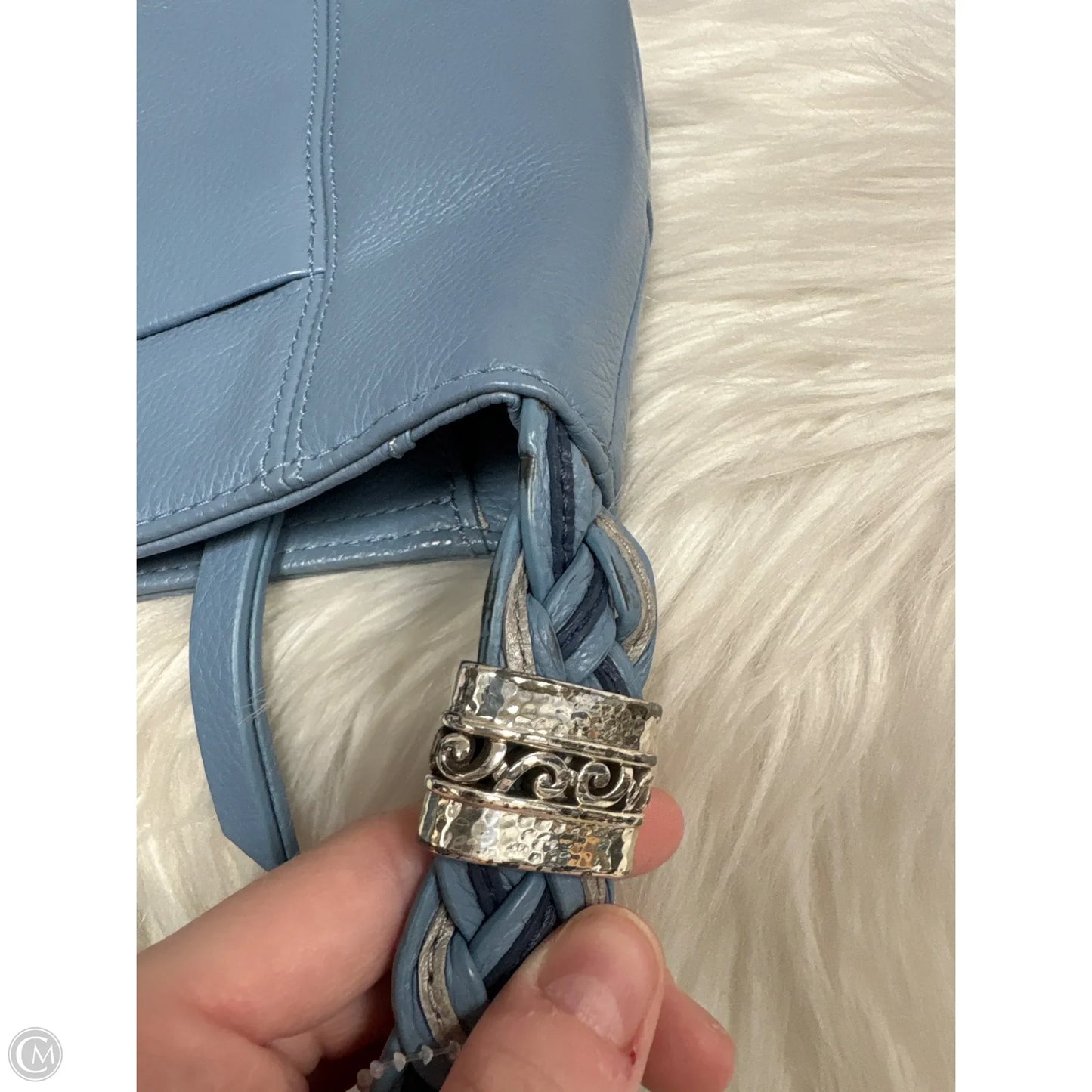 Handbag Leather By Brighton, Size: Medium