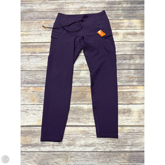 Athletic Leggings By Spyder In Purple, Size: L