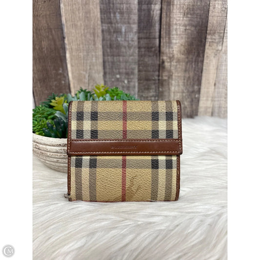 Wallet Luxury Designer By Burberry, Size: Small