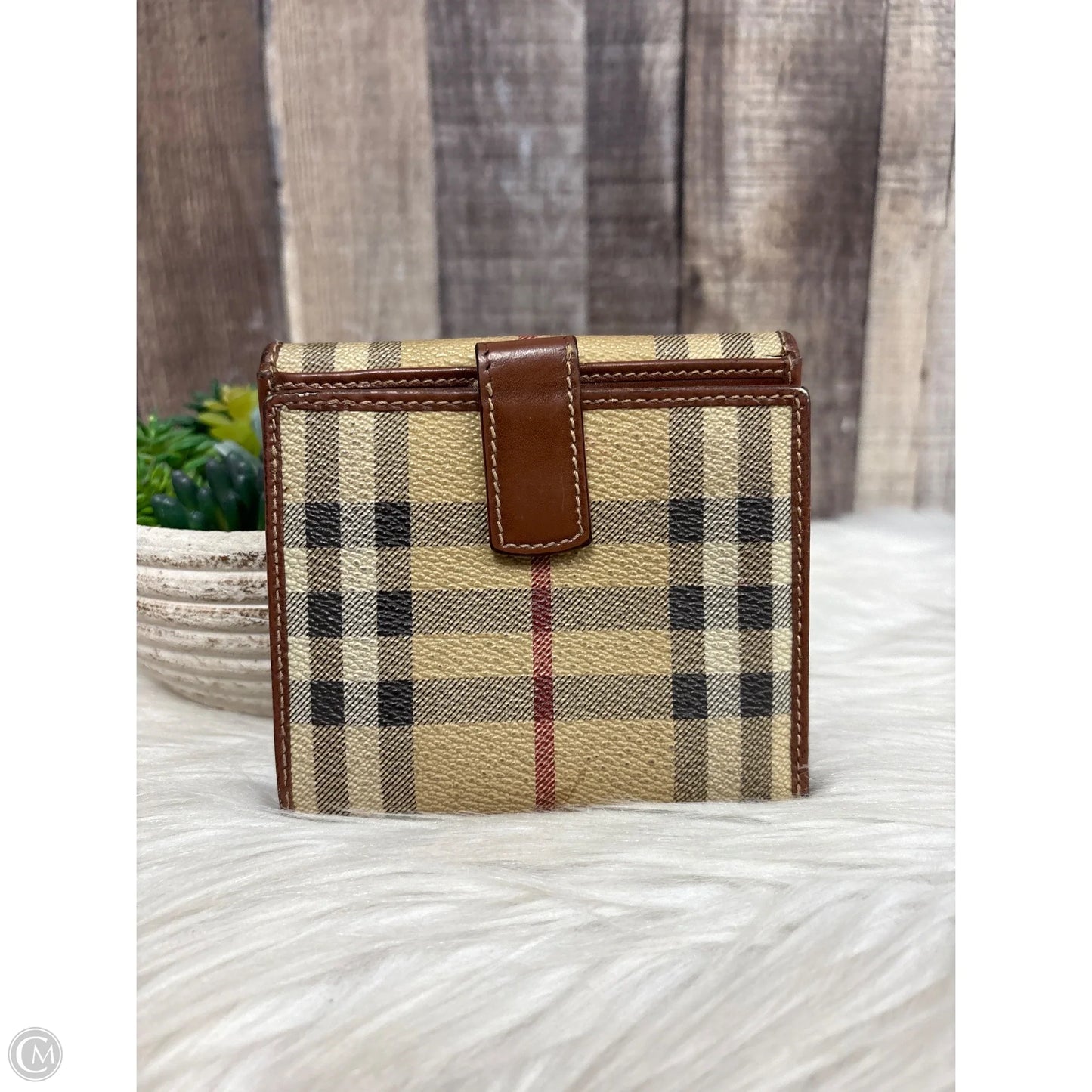 Wallet Luxury Designer By Burberry, Size: Small