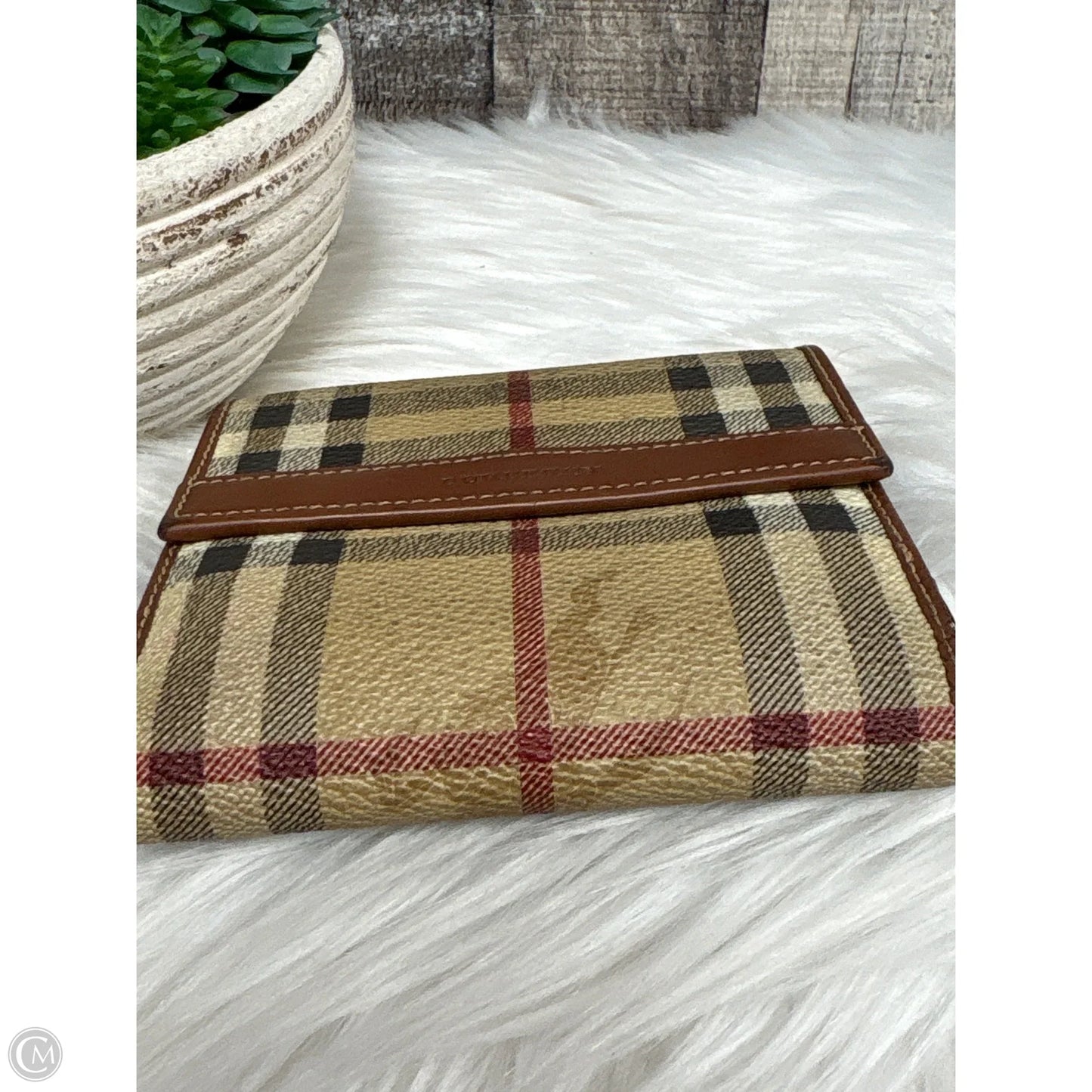 Wallet Luxury Designer By Burberry, Size: Small