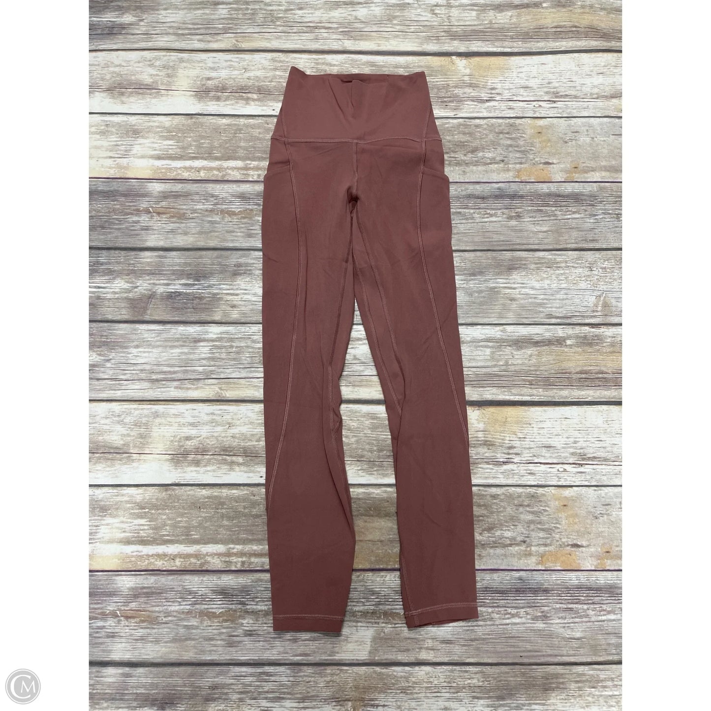 Athletic Leggings By Lululemon In Brown, Size: 0
