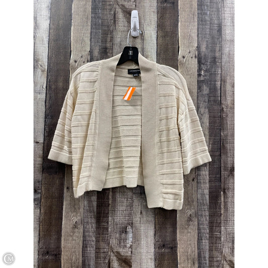 Cardigan By Liz Claiborne In Beige, Size: S