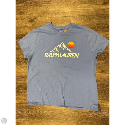Top Short Sleeve By Polo Ralph Lauren In Blue, Size: Xl