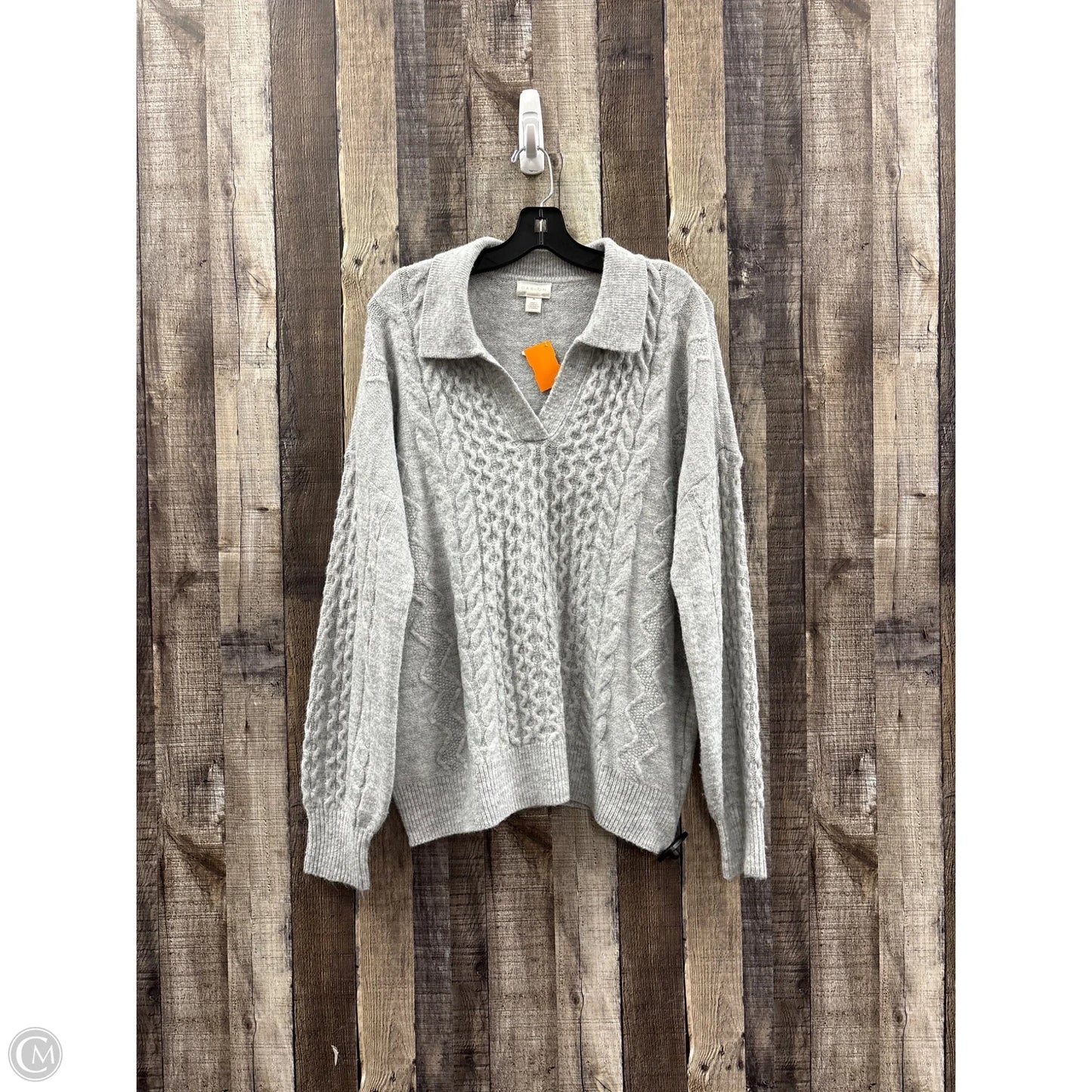 Sweater By Caslon In Grey, Size: Xl