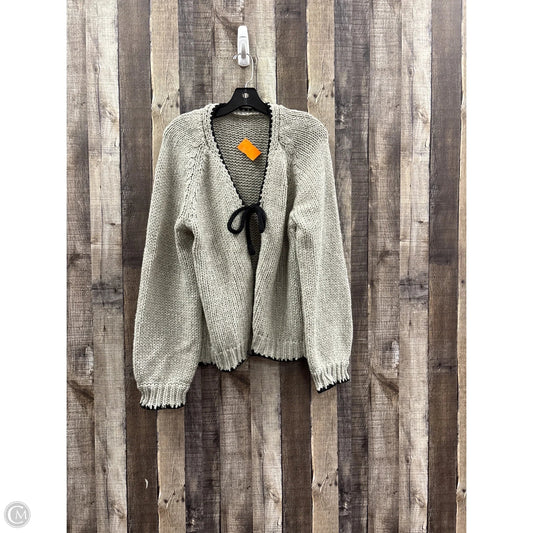 Sweater Cardigan By Shein In Green, Size: 3x