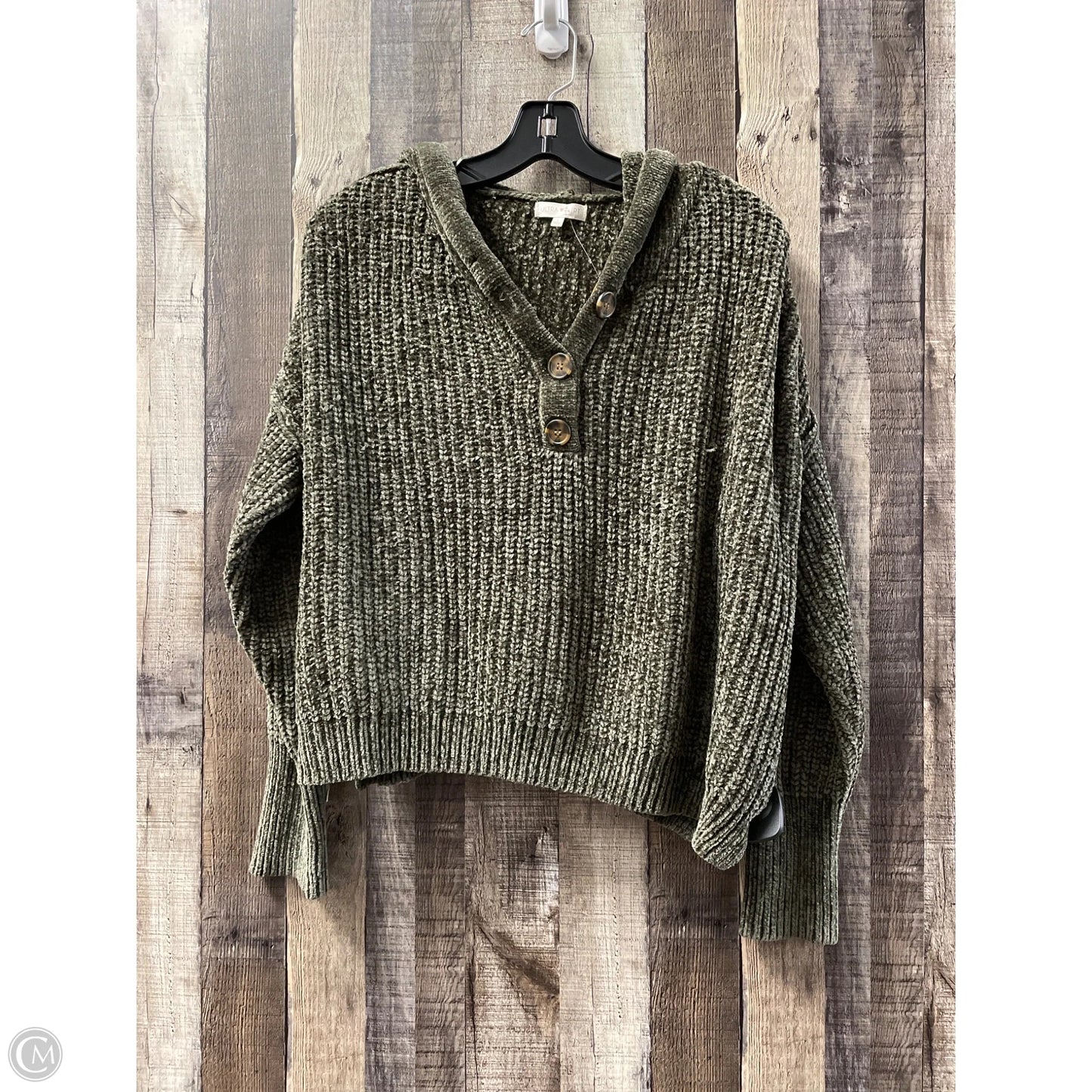 Sweater By Ultra Flirt In Green, Size: L