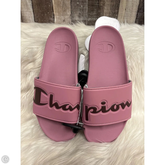Sandals Sport By Champion In Pink, Size: 9