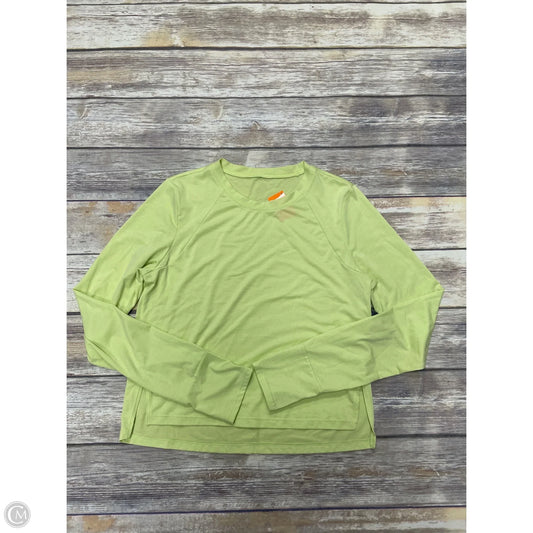 Athletic Top Long Sleeve Crewneck By Zella In Green, Size: S
