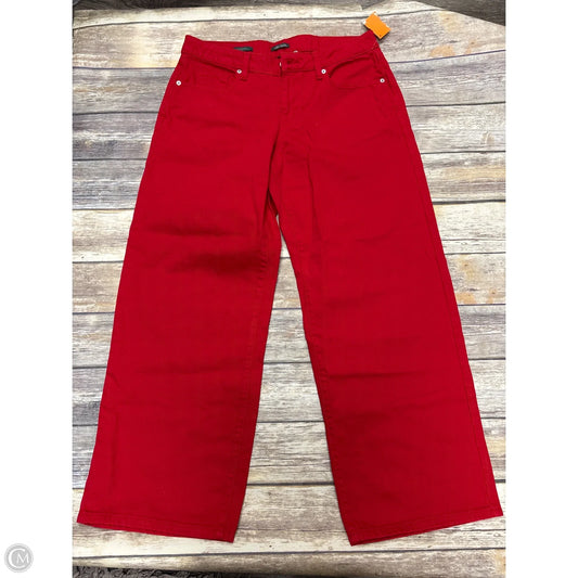Jeans Wide Leg By Wild Fable In Red Denim, Size: 10