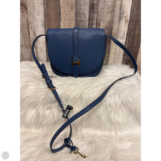 Crossbody Leather By Fossil, Size: Medium