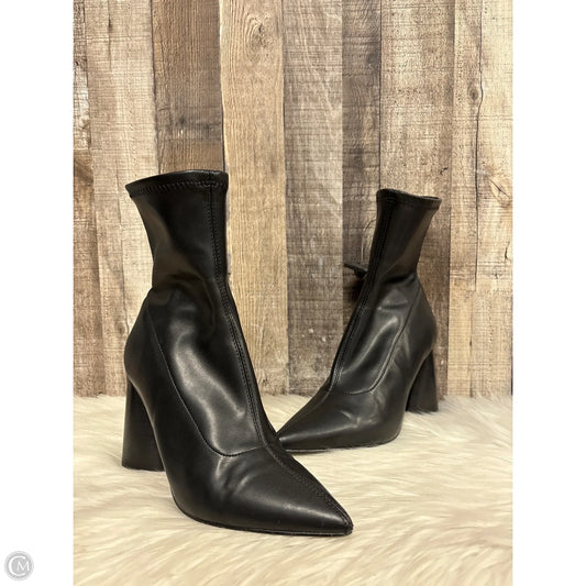 Boots Ankle Heels By Steve Madden In Black, Size: 8.5