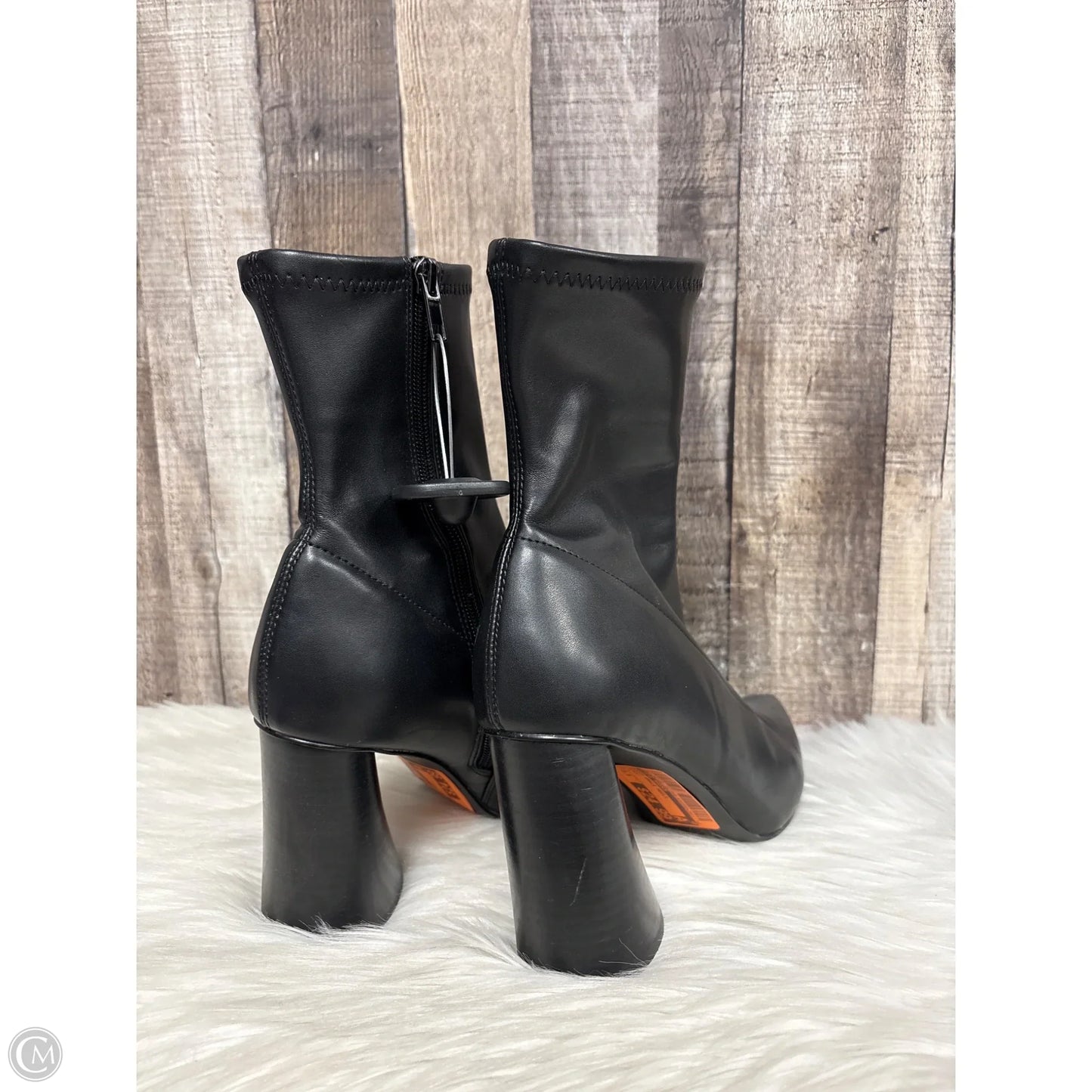 Boots Ankle Heels By Steve Madden In Black, Size: 8.5