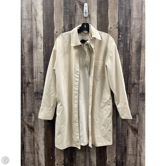Jacket Shirt By And Now This In Cream, Size: M