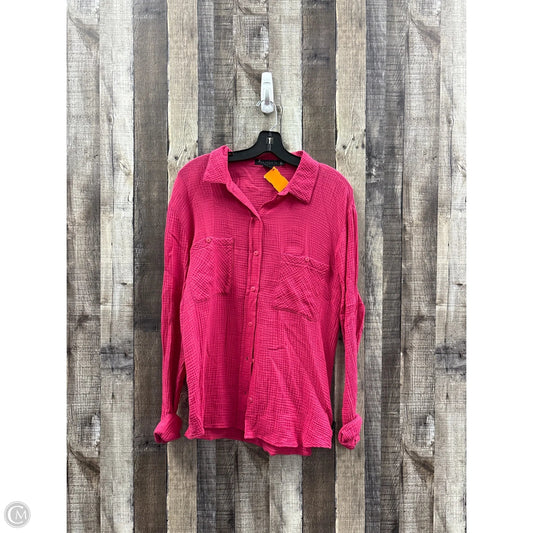 Top Long Sleeve By Sanctuary In Pink, Size: L