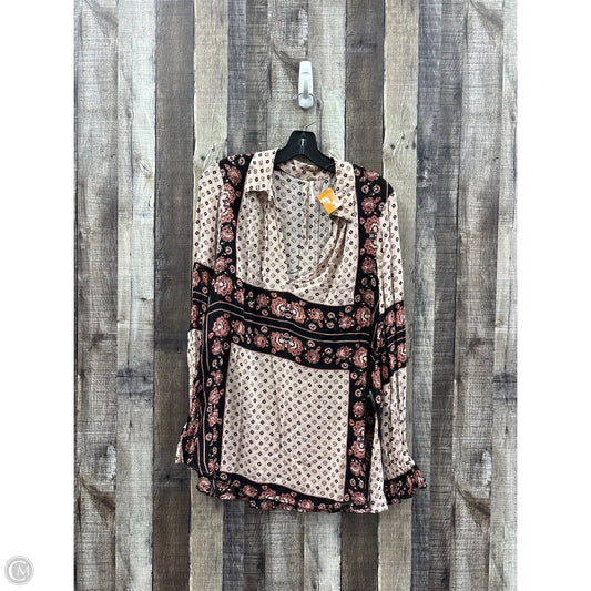 Tunic Long Sleeve By Free People In Multi-colored, Size: S
