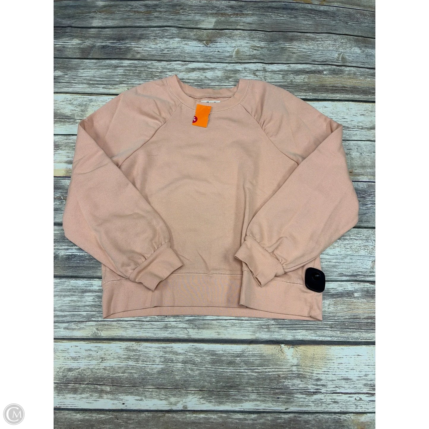 Sweatshirt Crewneck By Madewell In Peach, Size: M