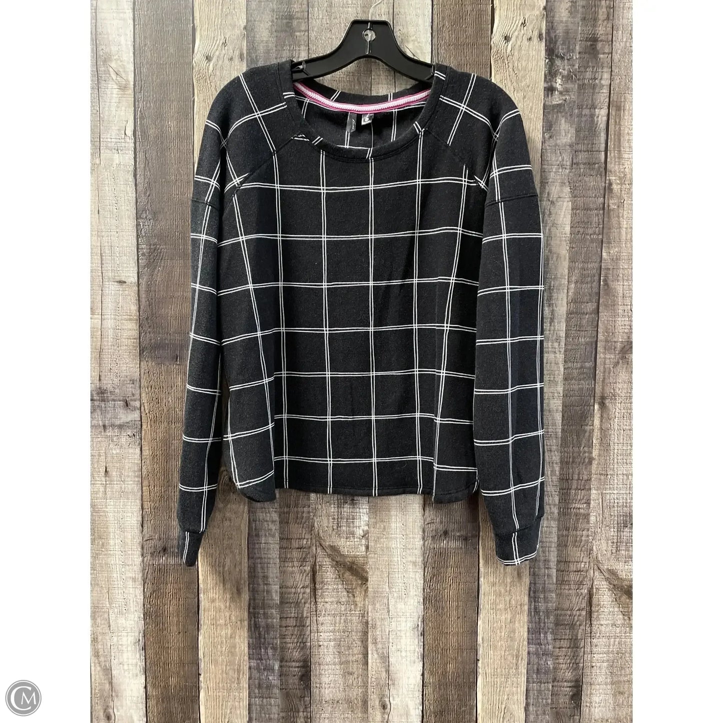 Top Long Sleeve By Kensie In Black & White, Size: M