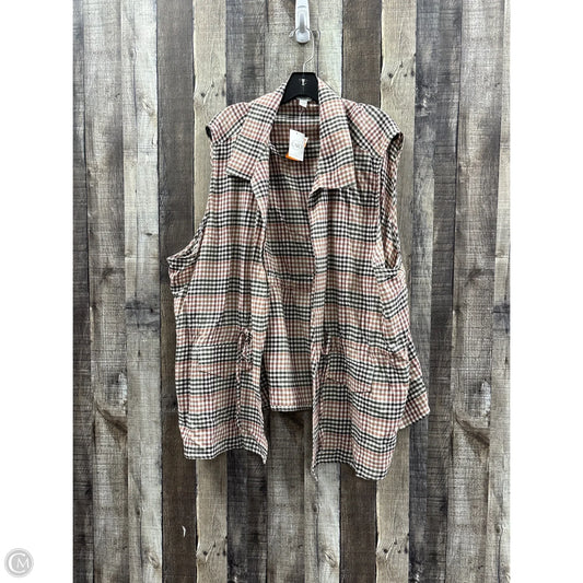 Cardigan By Cato In Checkered Pattern, Size: 4x