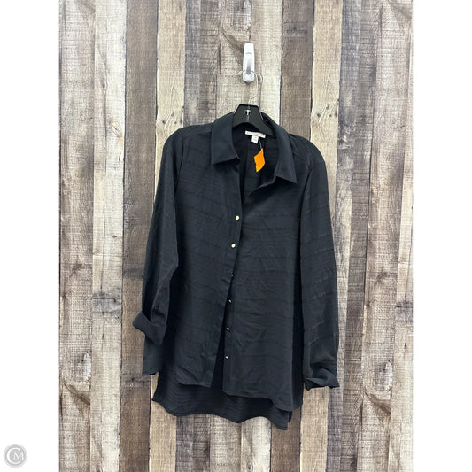 Top Long Sleeve By Dana Buchman In Black, Size: M
