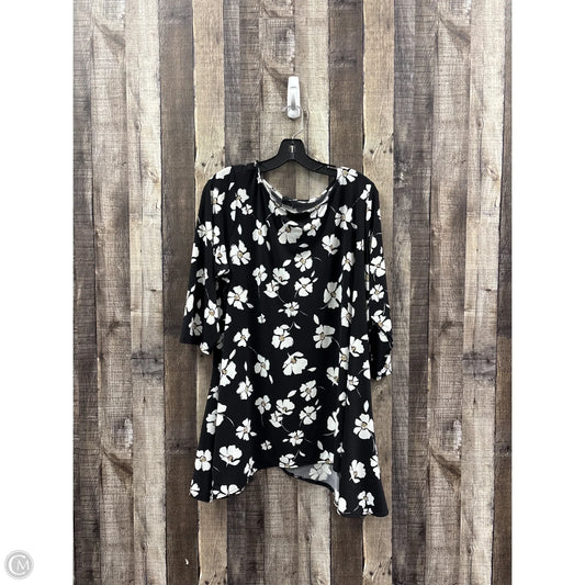 Tunic 3/4 Sleeve By Alfani In Multi-colored, Size: 2x