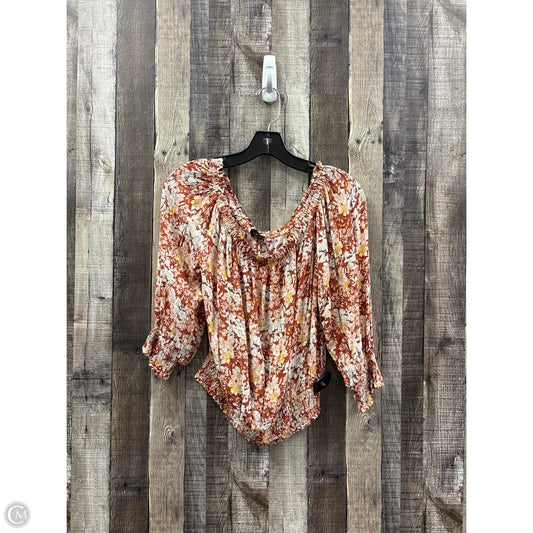 Top 3/4 Sleeve By Cynthia Rowley In Multi-colored, Size: Xl