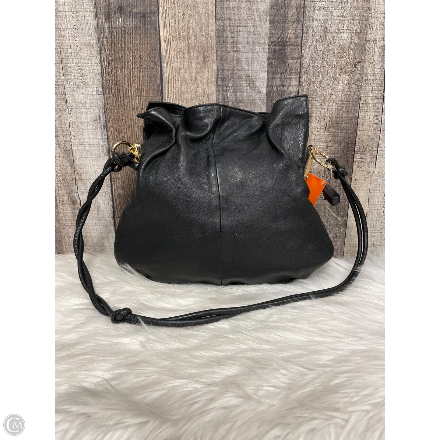 Handbag Leather By Vince Camuto, Size: Medium