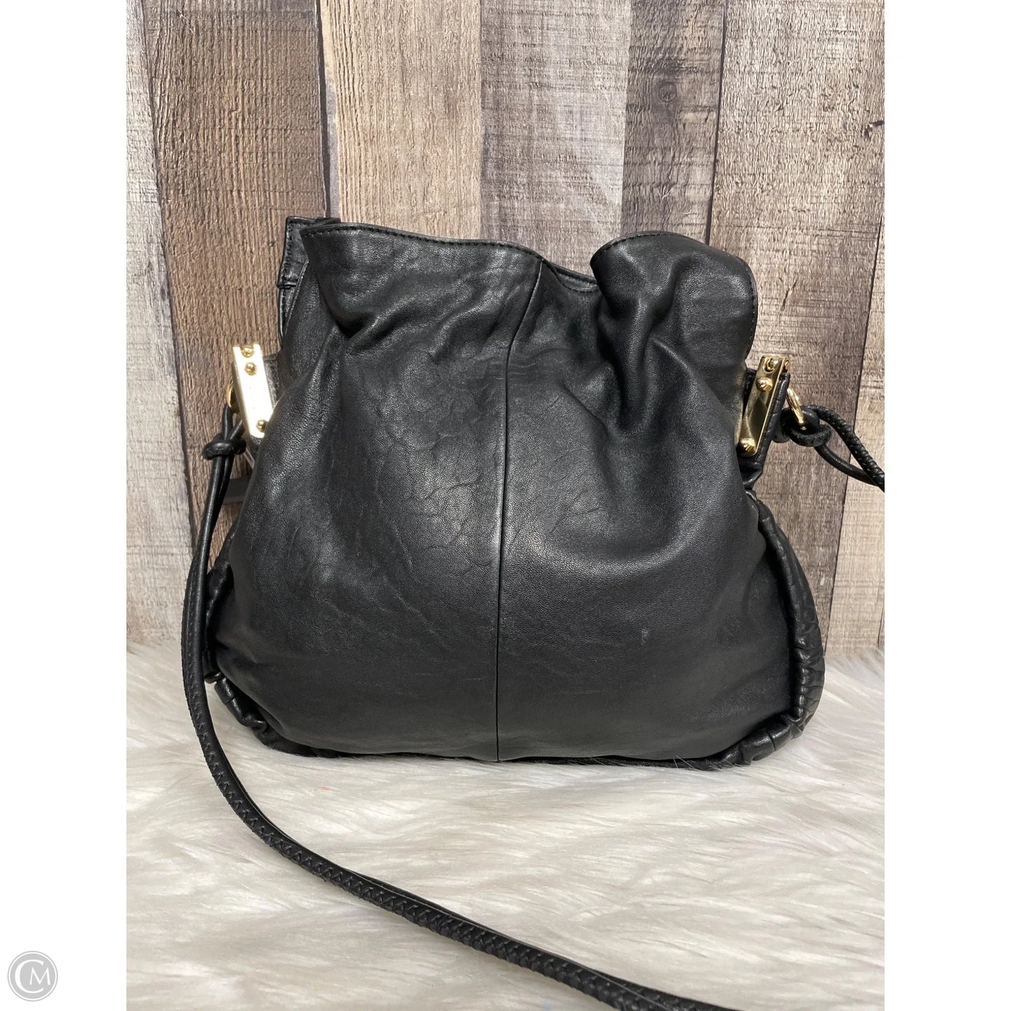 Handbag Leather By Vince Camuto, Size: Medium